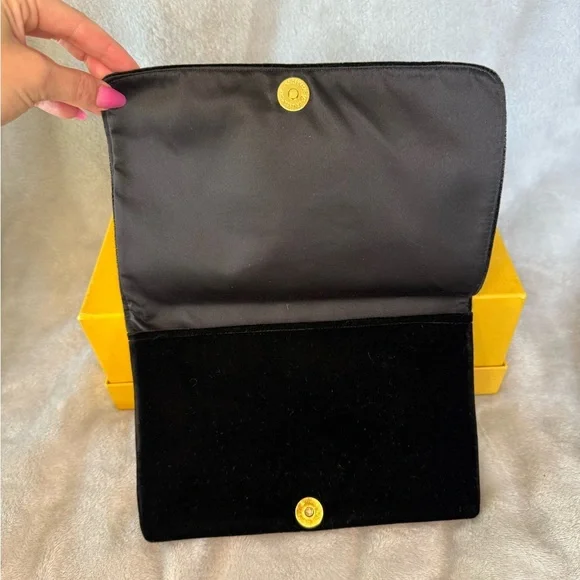 Shiraleah Black Clutch with Gold and Green Accents - Picture 5 of 9